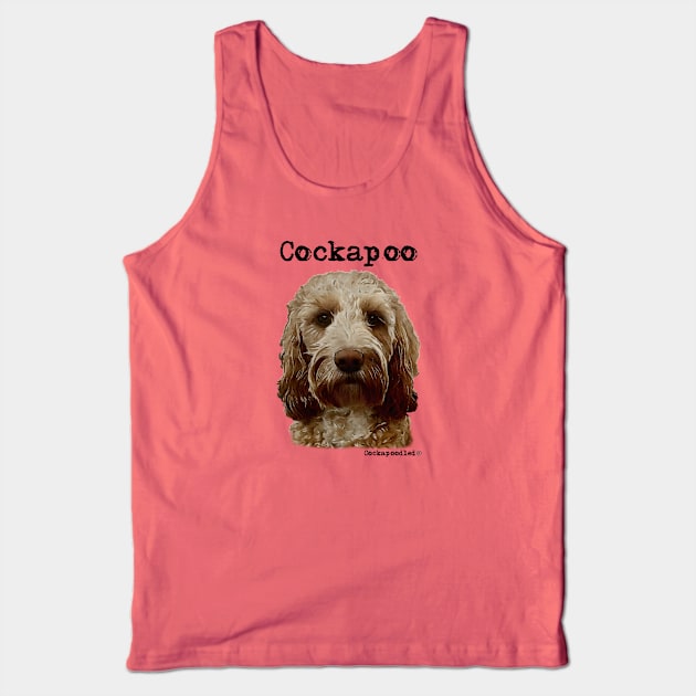 Golden Apricot Cockapoo / Spoodle and Doodle Dog Tank Top by WoofnDoodle 